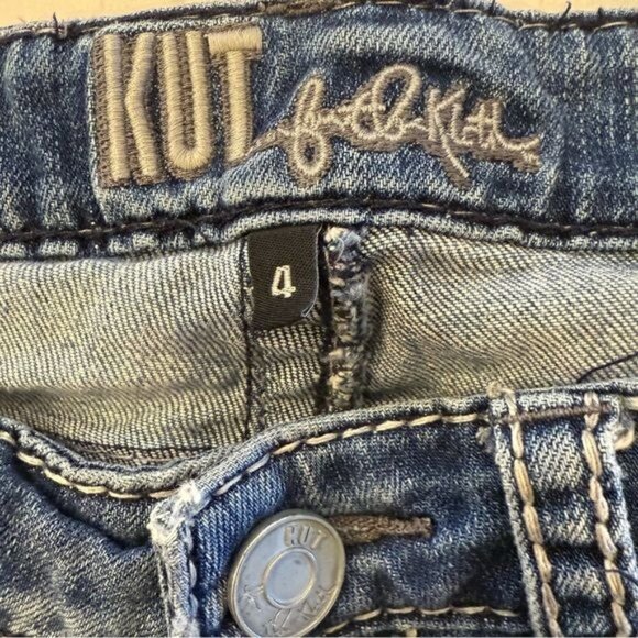 Kut from the Kloth Women’s Jeans Accent Pocket Boot Cut Medium Wash Size 4 Denim - Picture 15 of 16